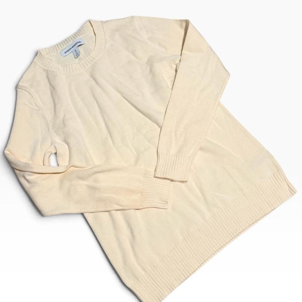 Amazon Essentials Pale Yellow Sweater Size L